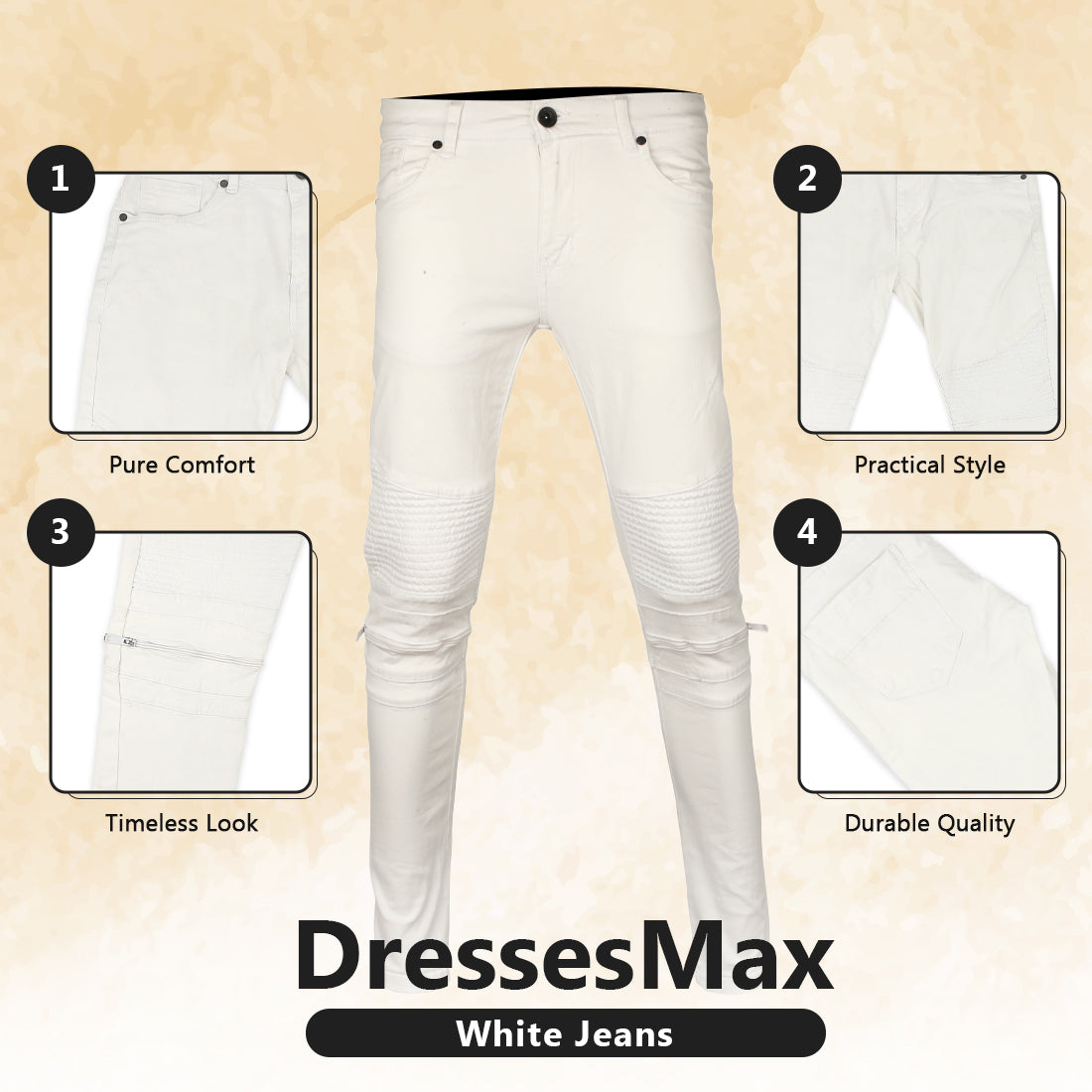 DressesMax White Jeans