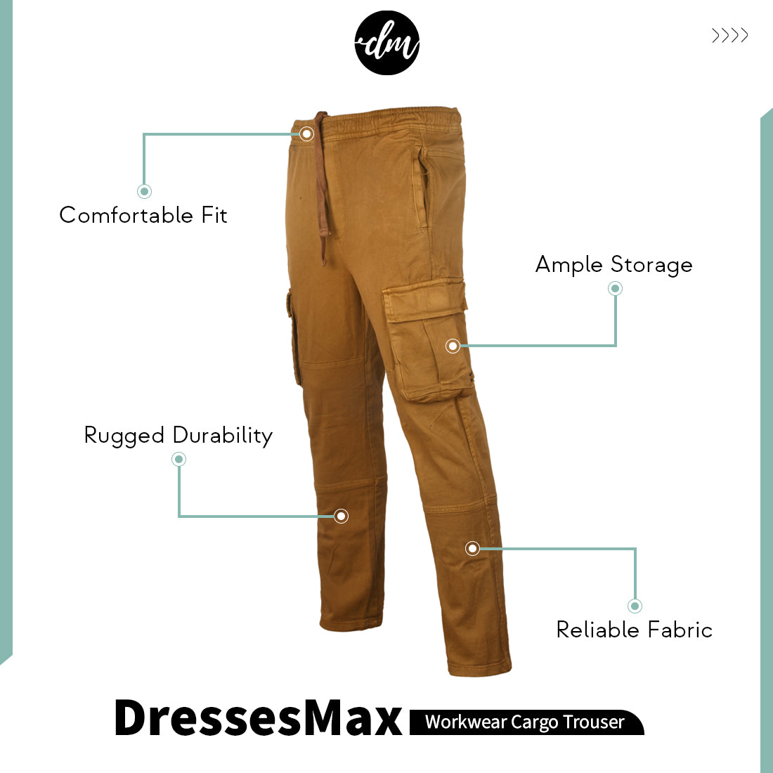 DressesMax Workwear Cargo Trouser