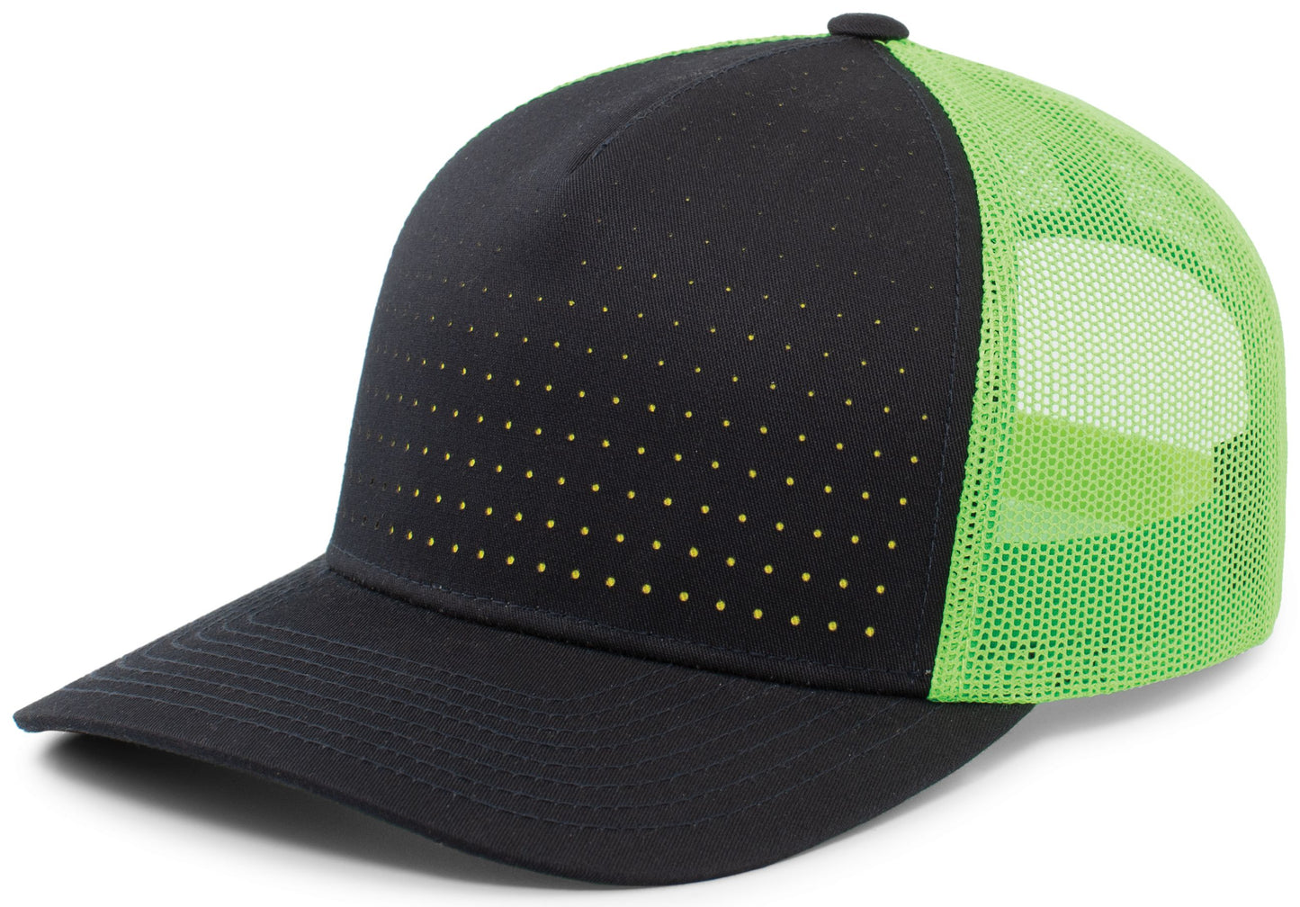 Perforated 5-Panel Trucker Snapback Cap 105P