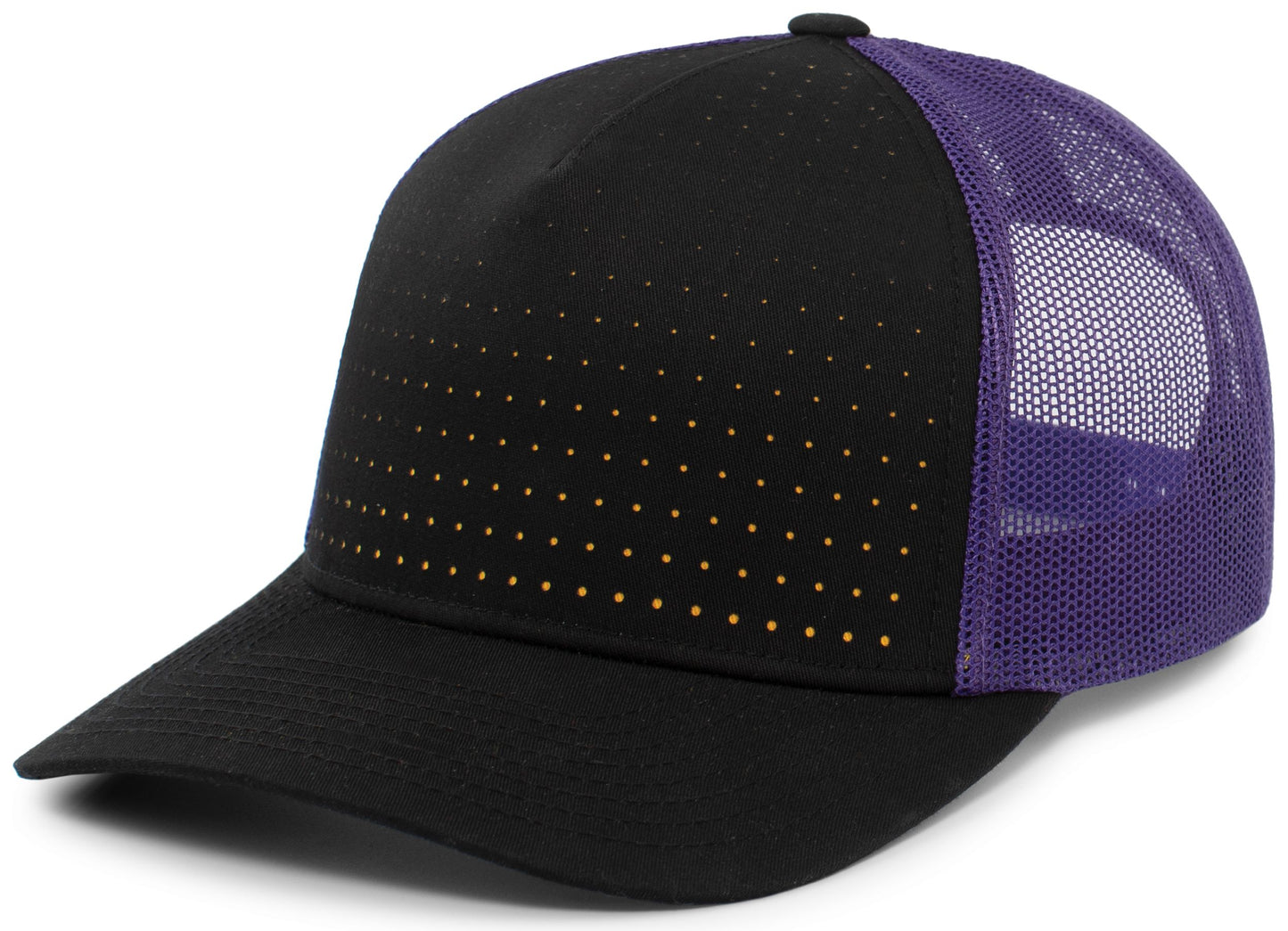 Perforated 5-Panel Trucker Snapback Cap 105P