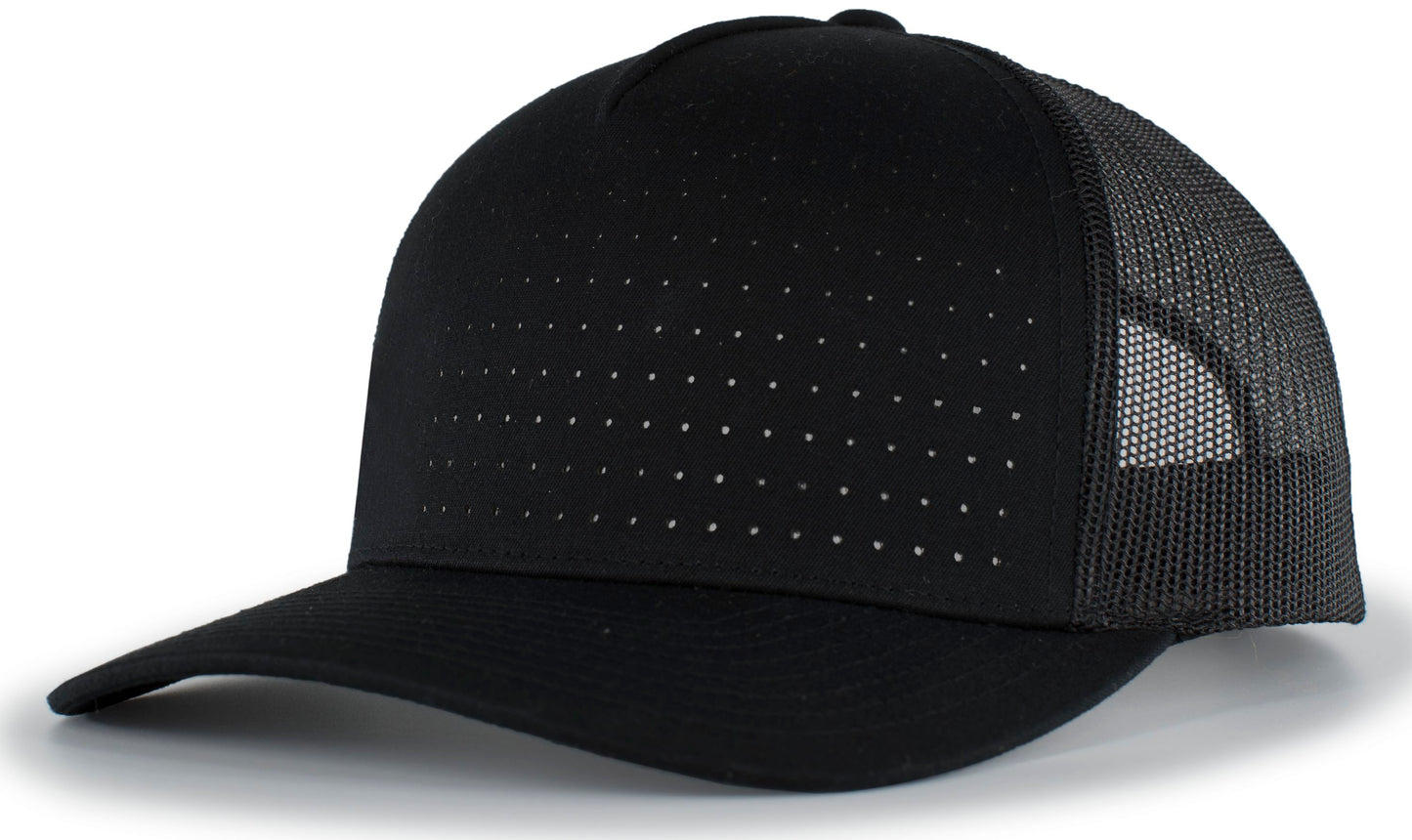 Perforated 5-Panel Trucker Snapback Cap 105P