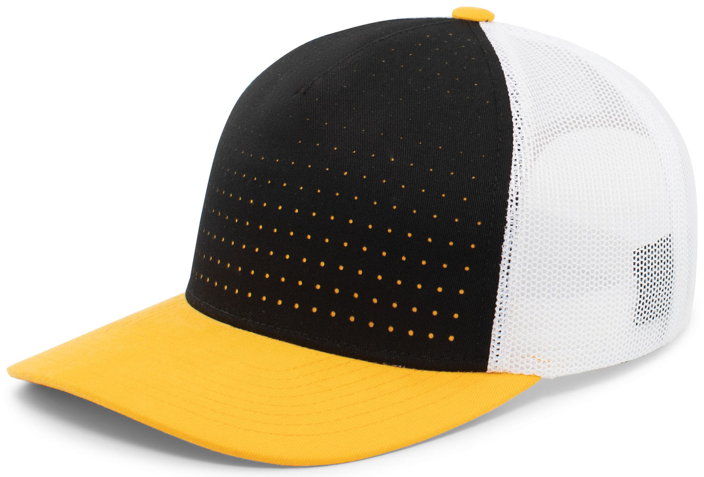 Perforated 5-Panel Trucker Snapback Cap 105P