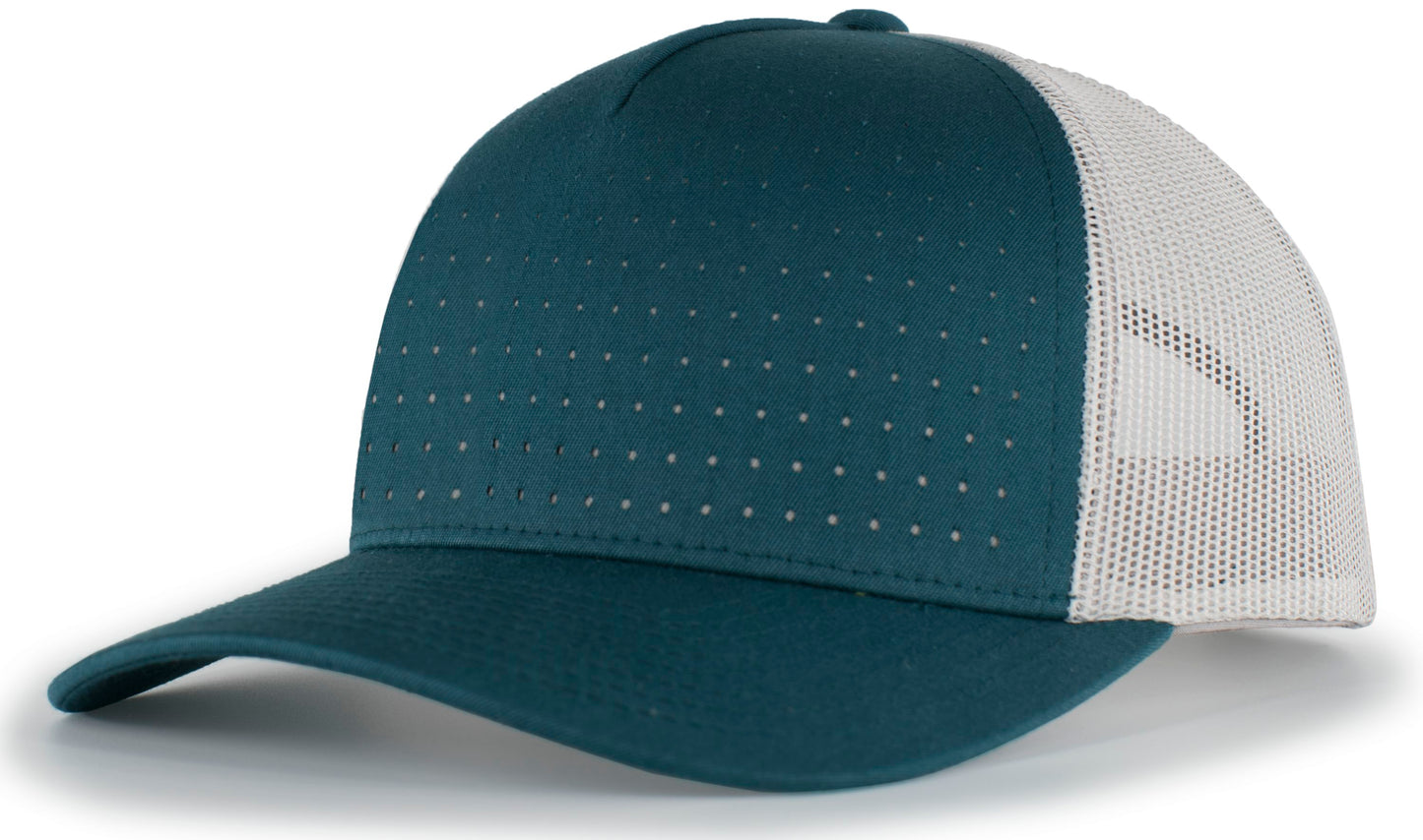 Perforated 5-Panel Trucker Snapback Cap 105P