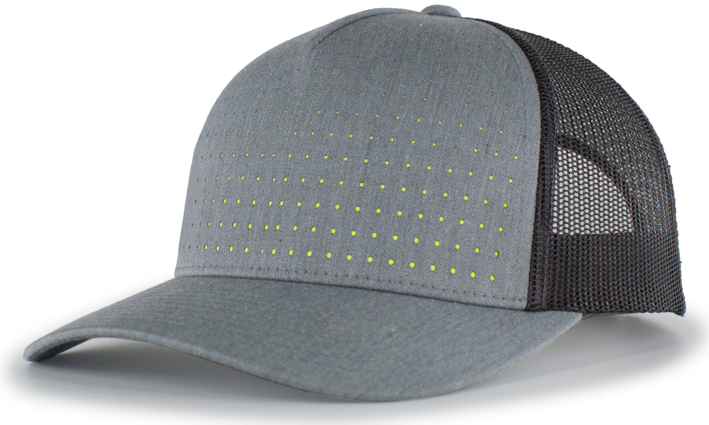 Perforated 5-Panel Trucker Snapback Cap 105P