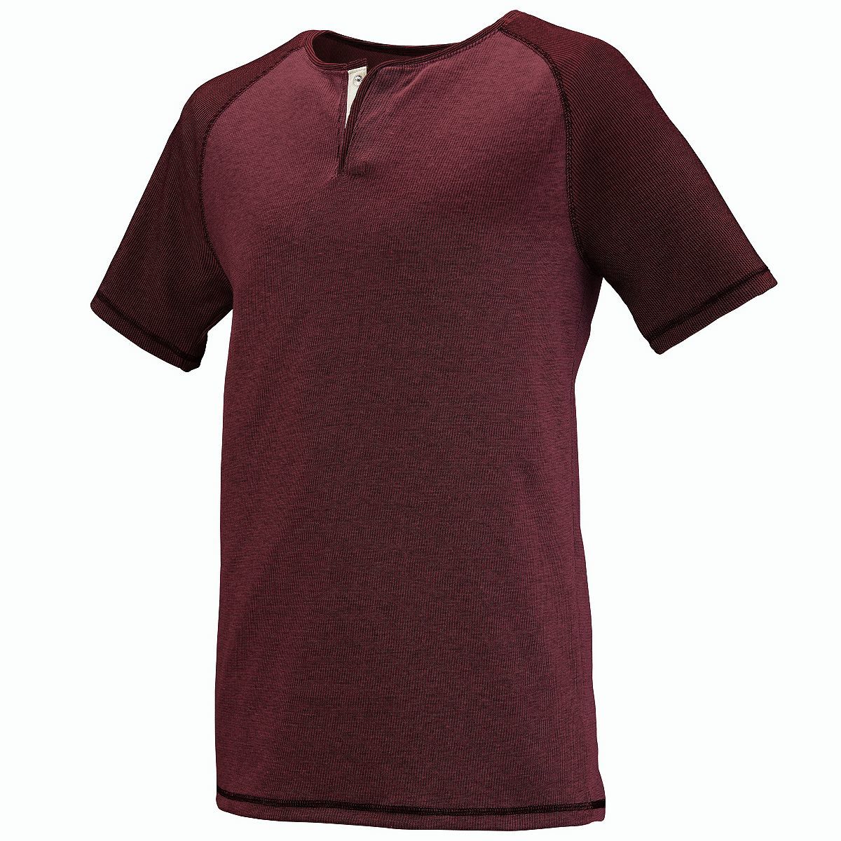 Linear Fusion Short Sleeve Henley 2152