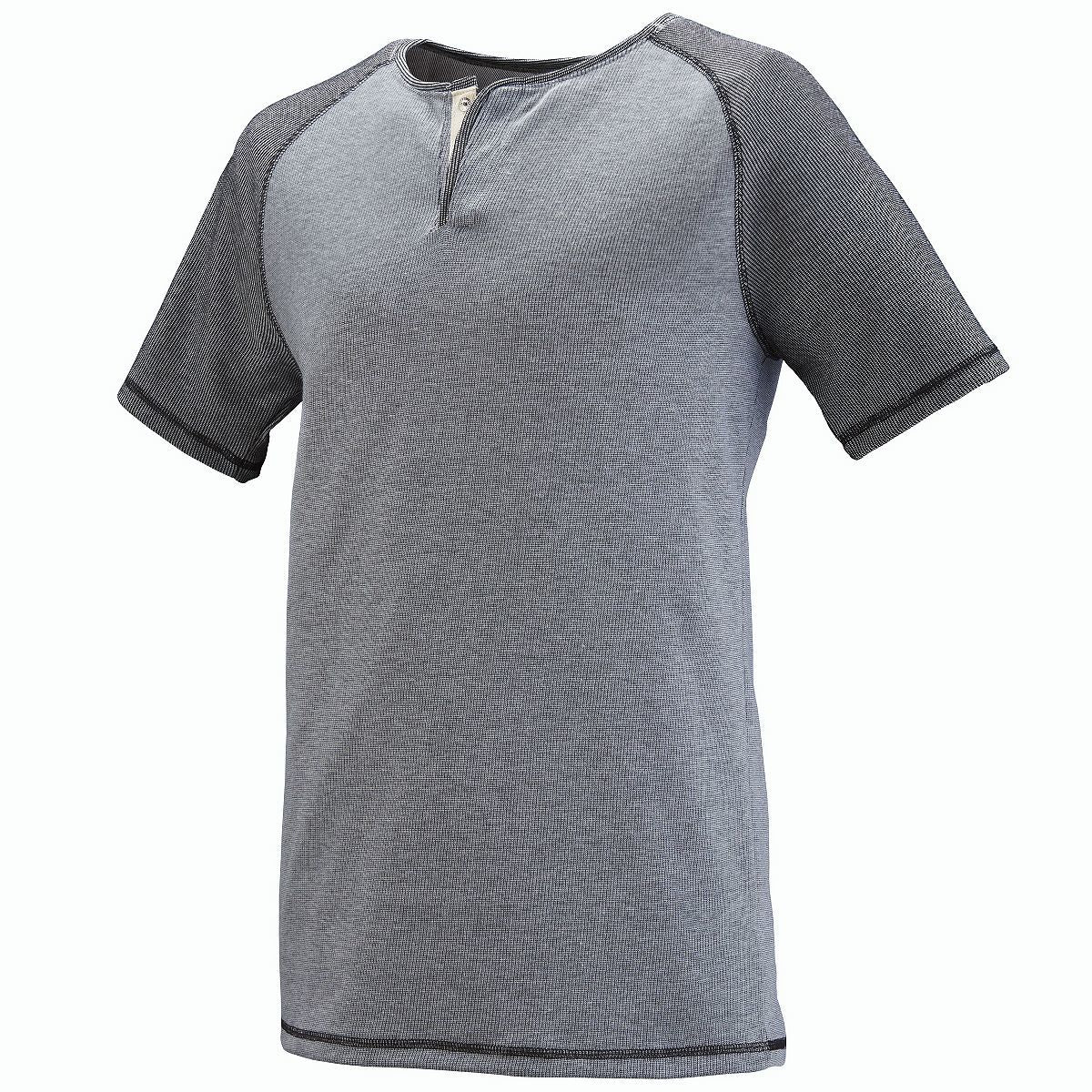 Linear Fusion Short Sleeve Henley 2152