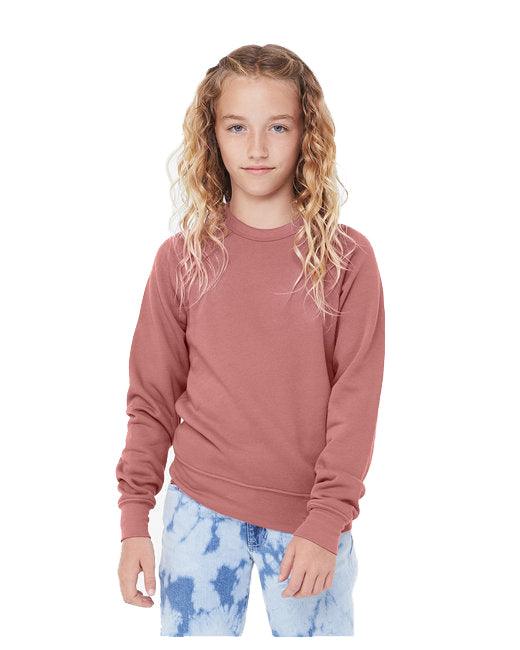 Bella + Canvas Youth Sponge Fleece Raglan Sweatshirt 3901Y - Dresses Max