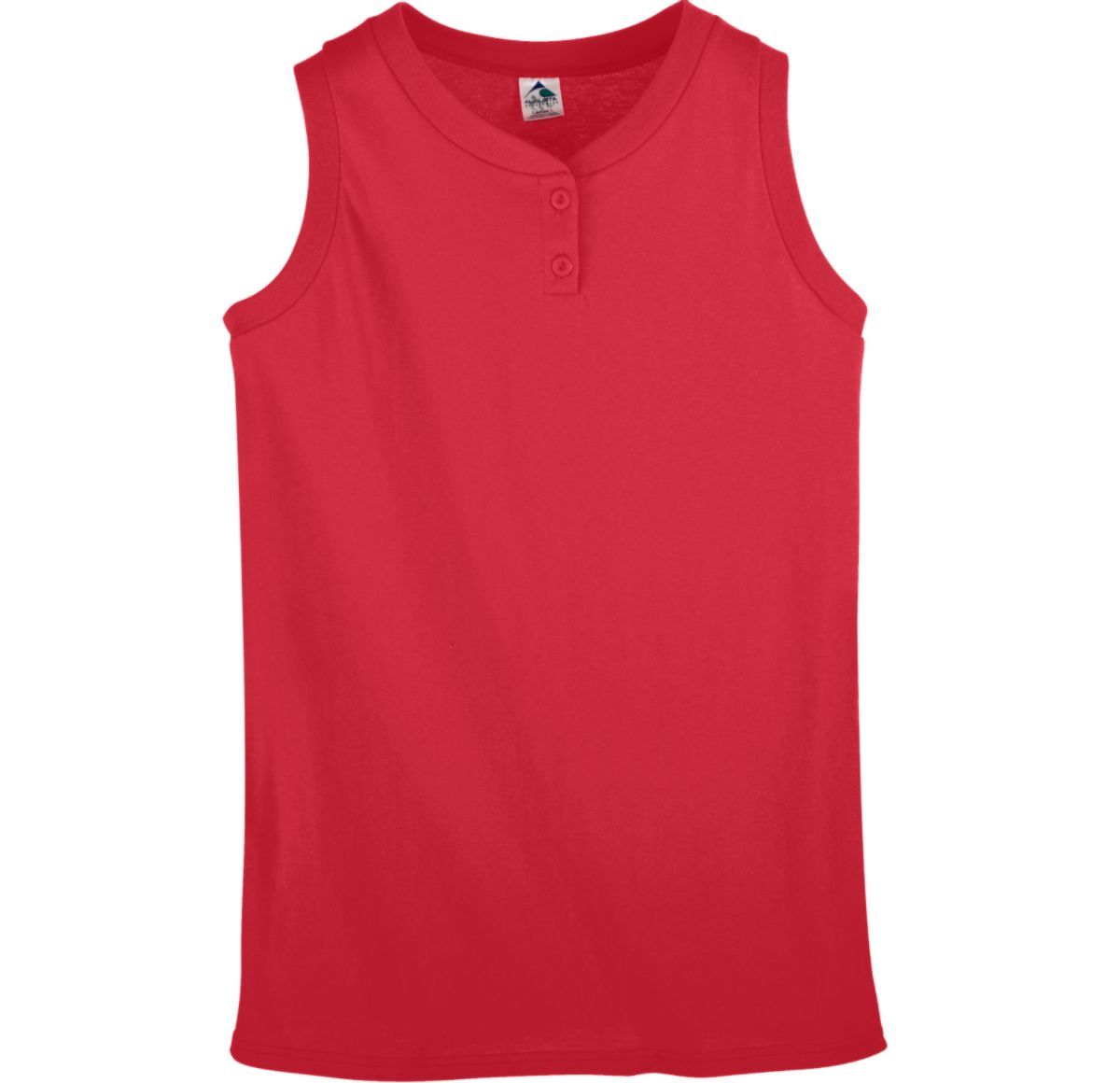 Ladies Sleeveless Two Button Softball Jersey 550