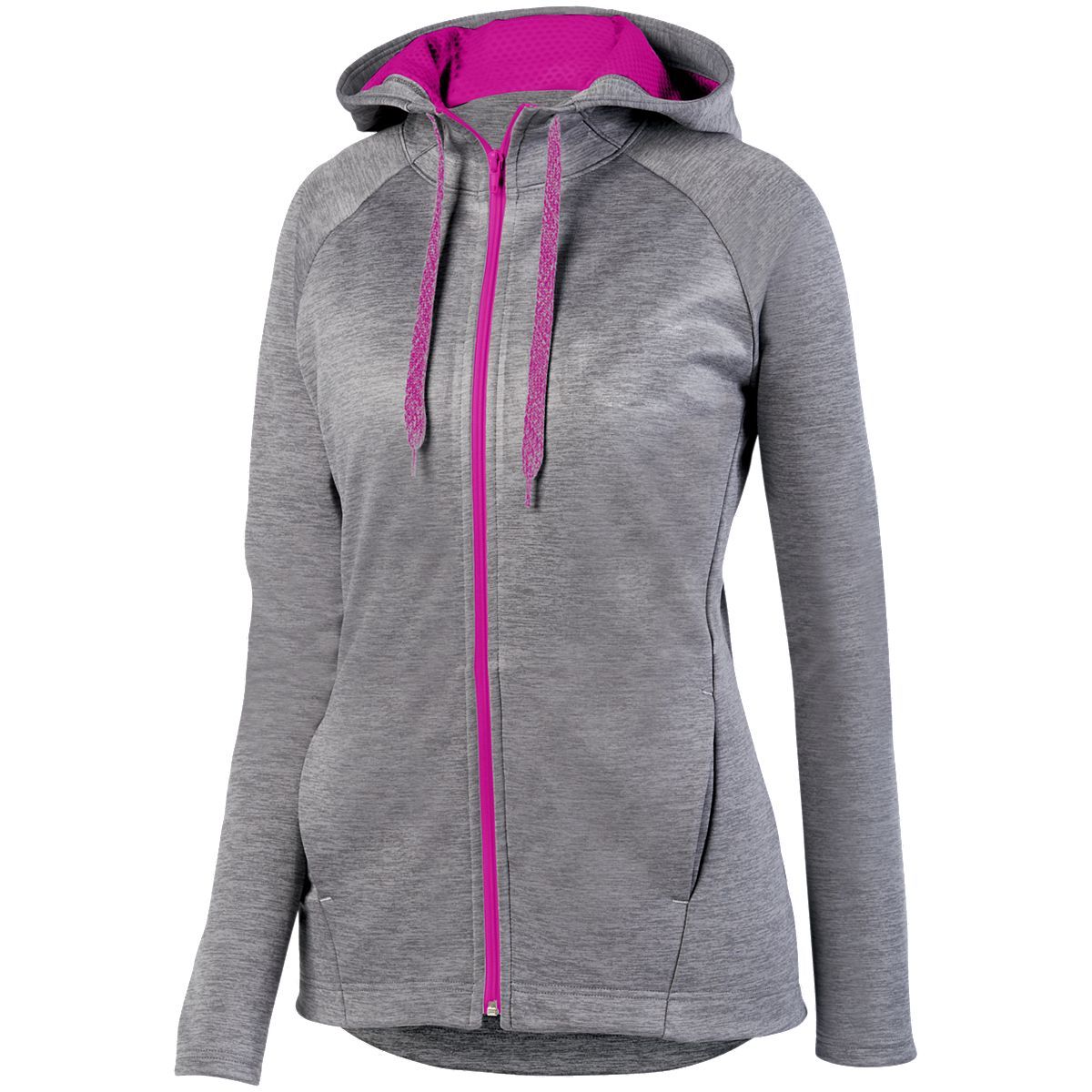 Ladies Zoe Tonal Heather Full Zip Hoodie 5558