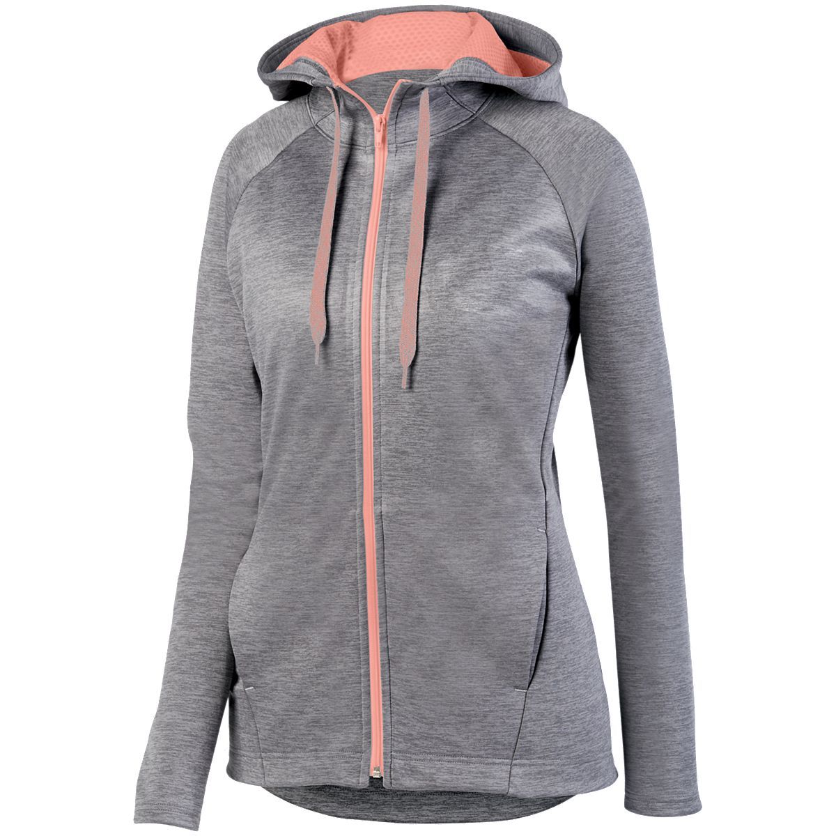 Ladies Zoe Tonal Heather Full Zip Hoodie 5558