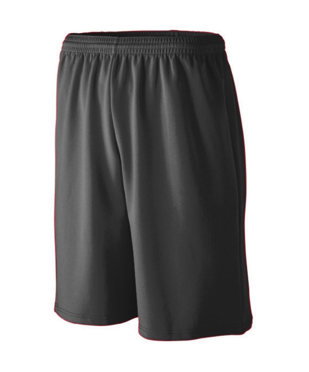 Youth Longer Length Wicking Mesh Athletic Shorts 809