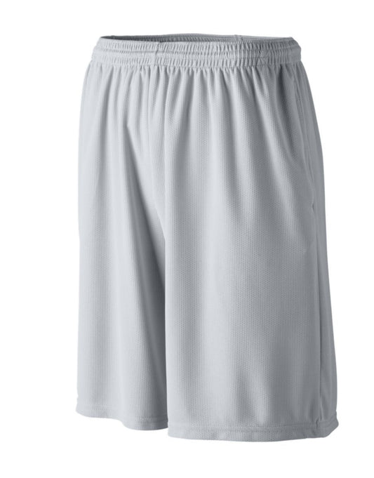 Youth Longer Length Wicking Shorts With Pockets 814