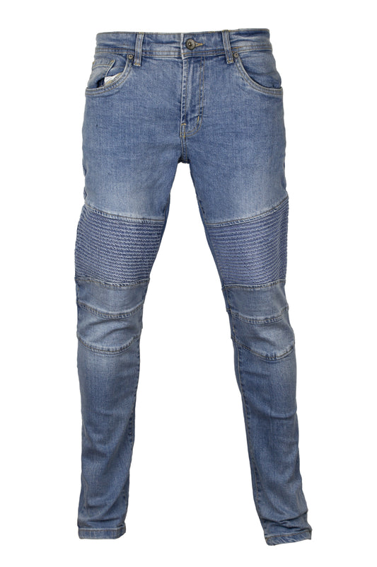 DressesMax Denim Biker Blue Jeans