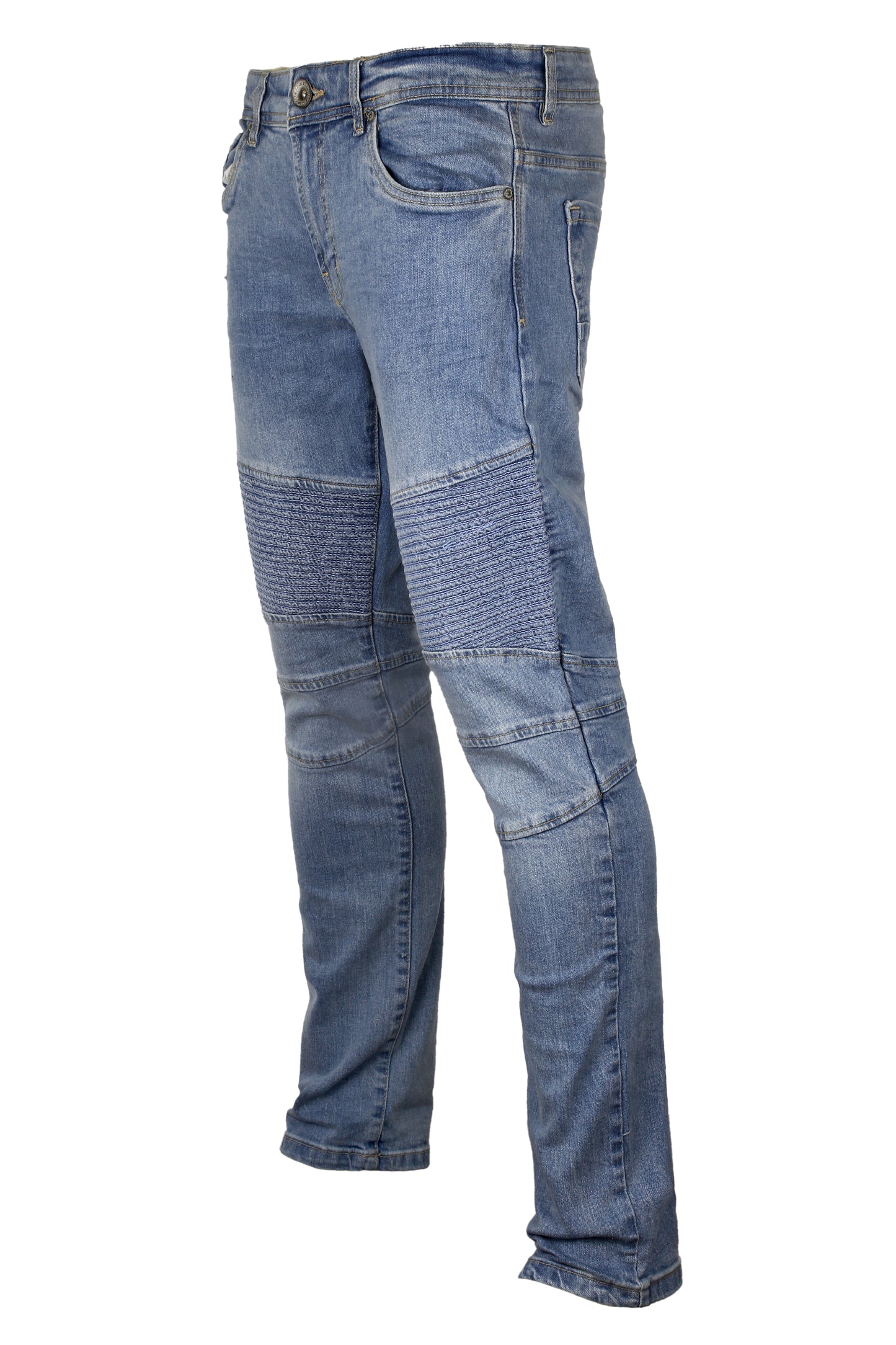 DressesMax Denim Biker Blue Jeans