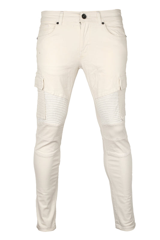 DressesMax White Biker's Jeans