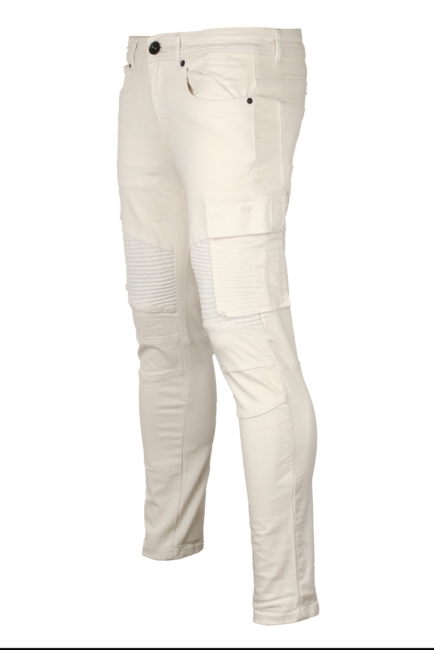 DressesMax White Biker's Jeans