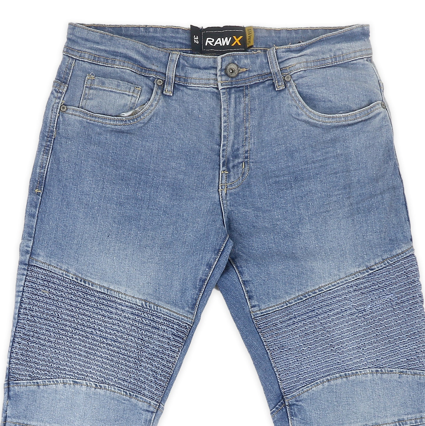 DressesMax Denim Biker Blue Jeans