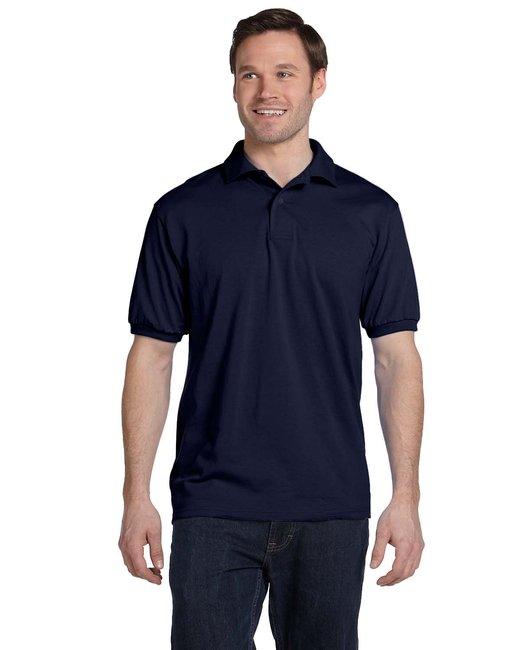Hanes Adult 50/50 EcoSmart® Jersey Knit Polo 054 - Dresses Max