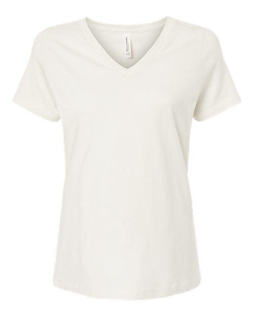 BELLA + CANVAS Women’s Relaxed Jersey V-Neck Tee 6405 - Dresses Max