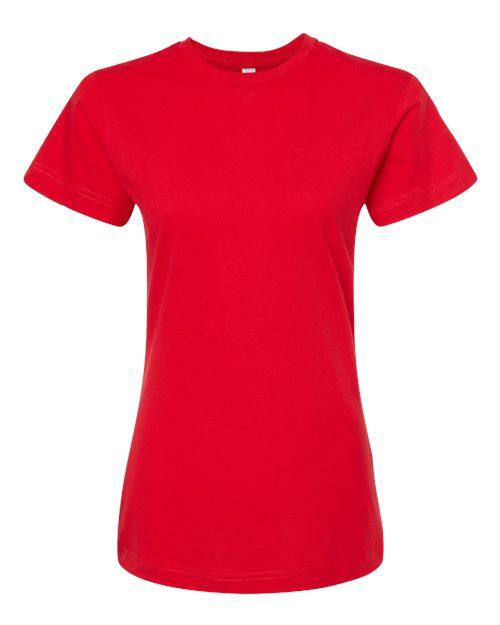 Tultex Women's Classic Fit Fine Jersey T-Shirt 216 - Dresses Max