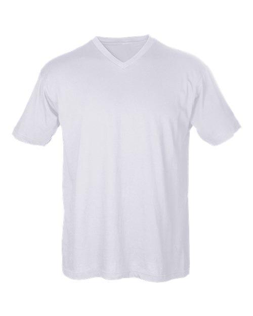 Tultex Unisex Fine Jersey V-Neck T-Shirt 206 - Dresses Max