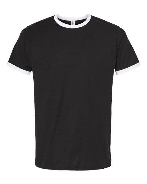 Tultex Unisex Fine Jersey Ringer T-Shirt 246 - Dresses Max