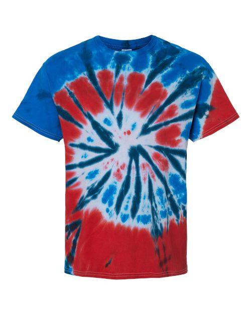 Colortone Multi-Color Tie-Dyed T-Shirt 1000 - Dresses Max