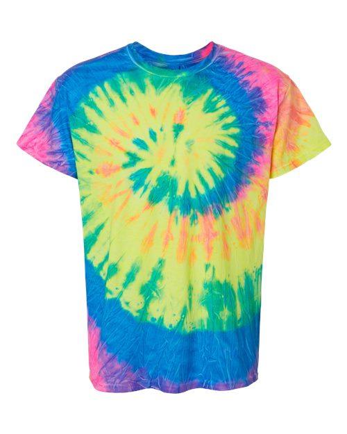 Colortone Multi-Color Tie-Dyed T-Shirt 1000 - Dresses Max