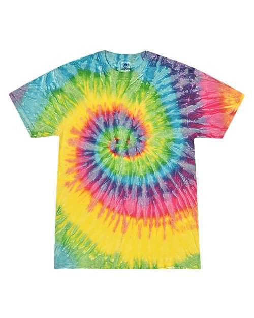 Colortone Multi-Color Tie-Dyed T-Shirt 1000 - Dresses Max