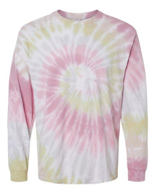 Colortone Tie-Dyed Long Sleeve T-Shirt 2000 - Dresses Max