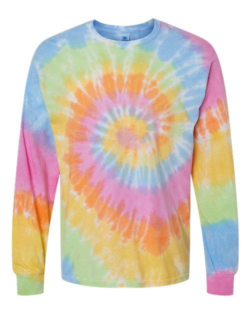 Colortone Tie-Dyed Long Sleeve T-Shirt 2000 - Dresses Max