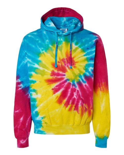 Colortone Tie-Dyed Hooded Sweatshirt 8777 - Dresses Max