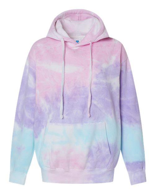 Colortone Tie-Dyed Hooded Sweatshirt 8777 - Dresses Max