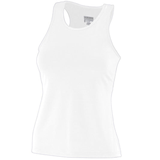 Ladies Poly/Spandex Solid Racerback Tank 1202