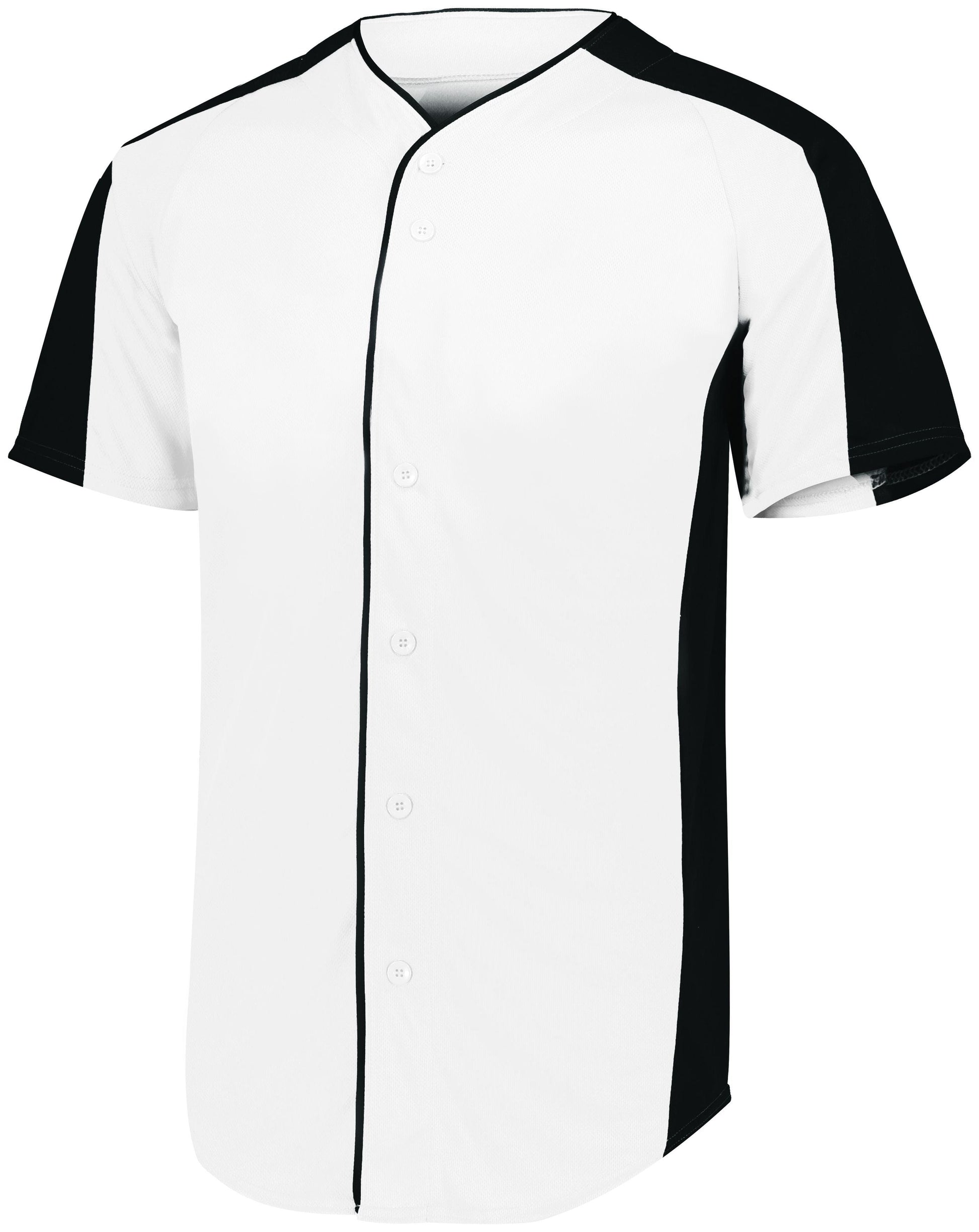 Full-Button Baseball Jersey - Dresses Max