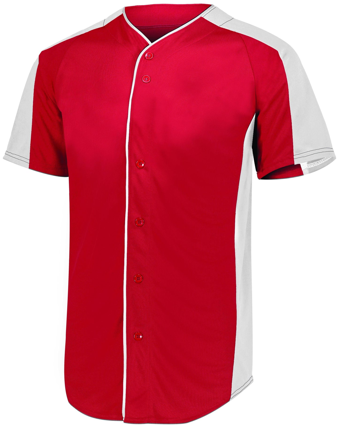 Full-Button Baseball Jersey - Dresses Max