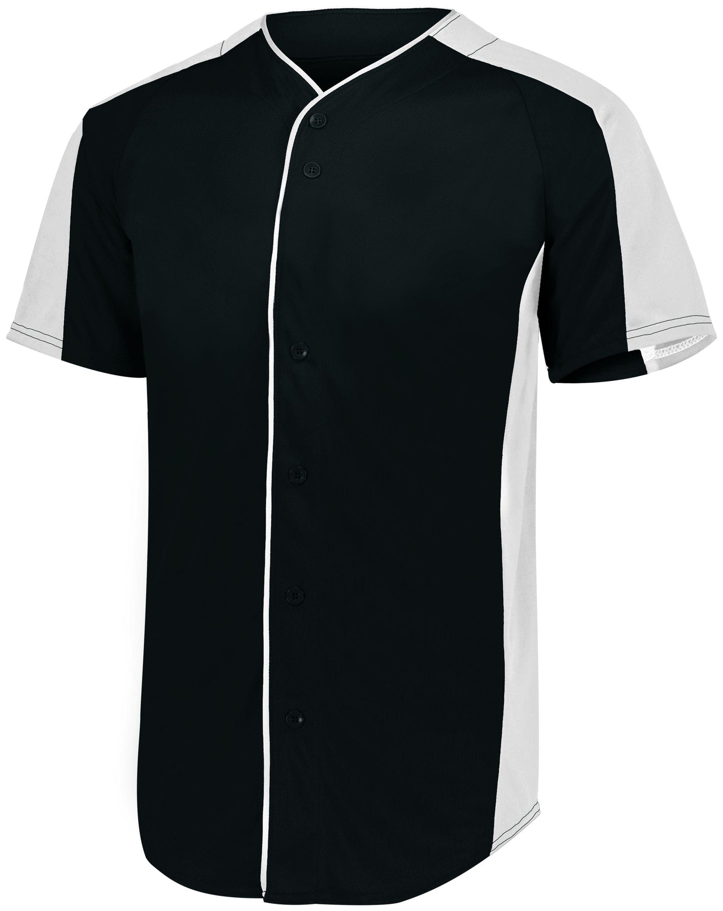 Full-Button Baseball Jersey - Dresses Max