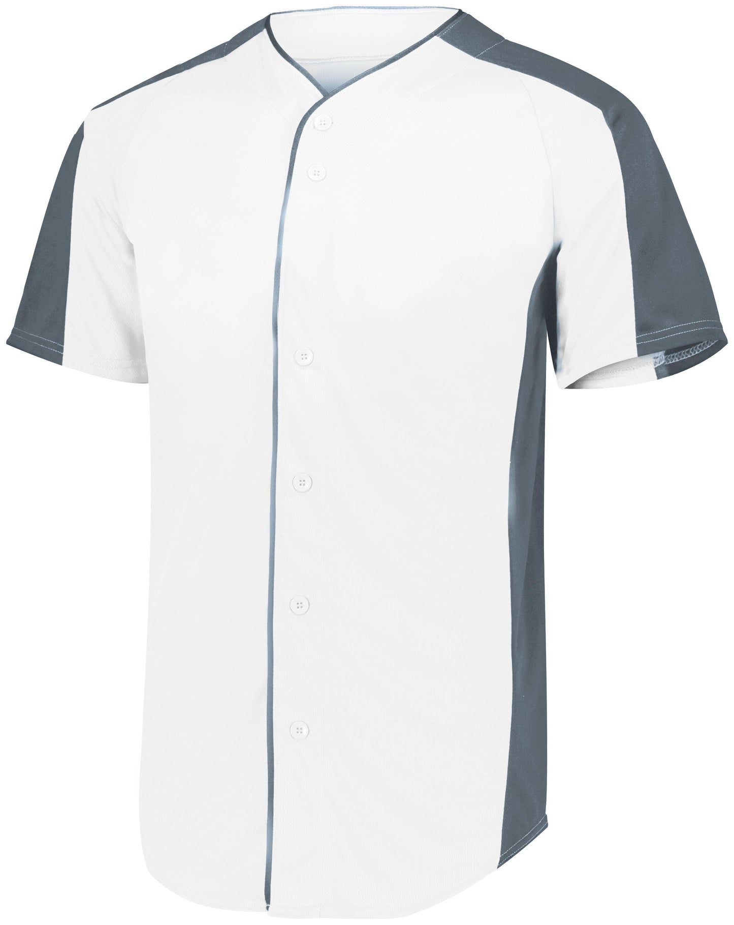 Full-Button Baseball Jersey - Dresses Max