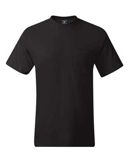 Hanes Beefy-T® Pocket T-Shirt 5190 - Dresses Max