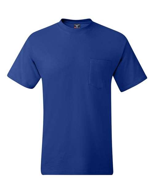 Hanes Beefy-T® Pocket T-Shirt 5190 - Dresses Max