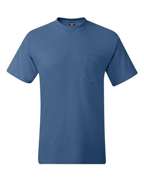 Hanes Beefy-T® Pocket T-Shirt 5190 - Dresses Max