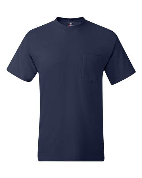 Hanes Beefy-T® Pocket T-Shirt 5190 - Dresses Max