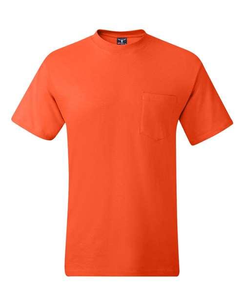 Hanes Beefy-T® Pocket T-Shirt 5190 - Dresses Max