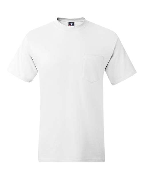 Hanes Beefy-T® Pocket T-Shirt 5190 - Dresses Max