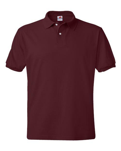 Hanes Ecosmart® Jersey Polo 054X - Dresses Max