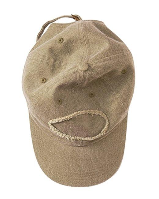 Authentic Pigment Pigment-Dyed Raw-Edge Patch Baseball Cap 1917 - Dresses Max