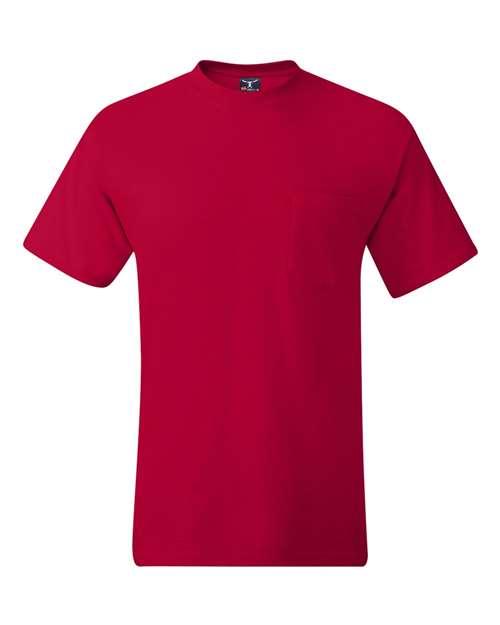 Hanes Beefy-T® Pocket T-Shirt 5190 - Dresses Max