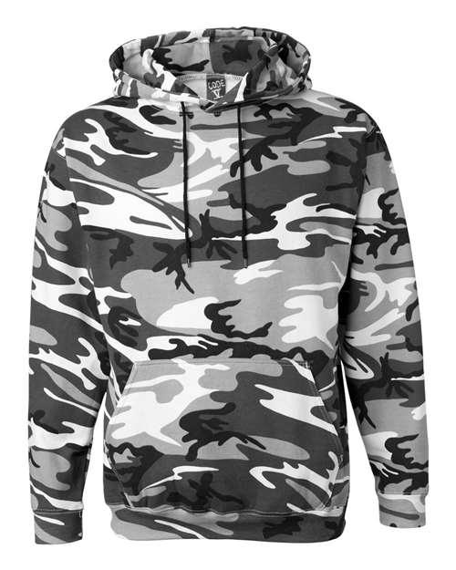 Code Five Camo Pullover Fleece Hoodie 3969 - Dresses Max