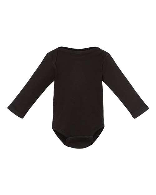 Rabbit Skins Infant Long Sleeve Baby Rib Bodysuit 4411 - Dresses Max