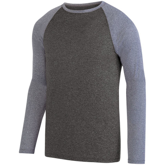 Kinergy Two Color Long Sleeve Raglan Tee 2815